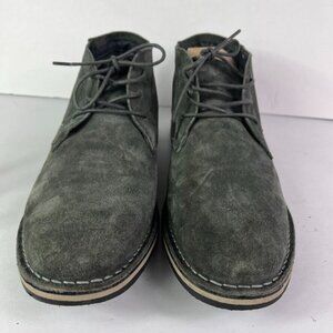 Steve Madden Shoes Boots Men's 11 Dark Grey Lace Up Suede Leather Iconic Chukka